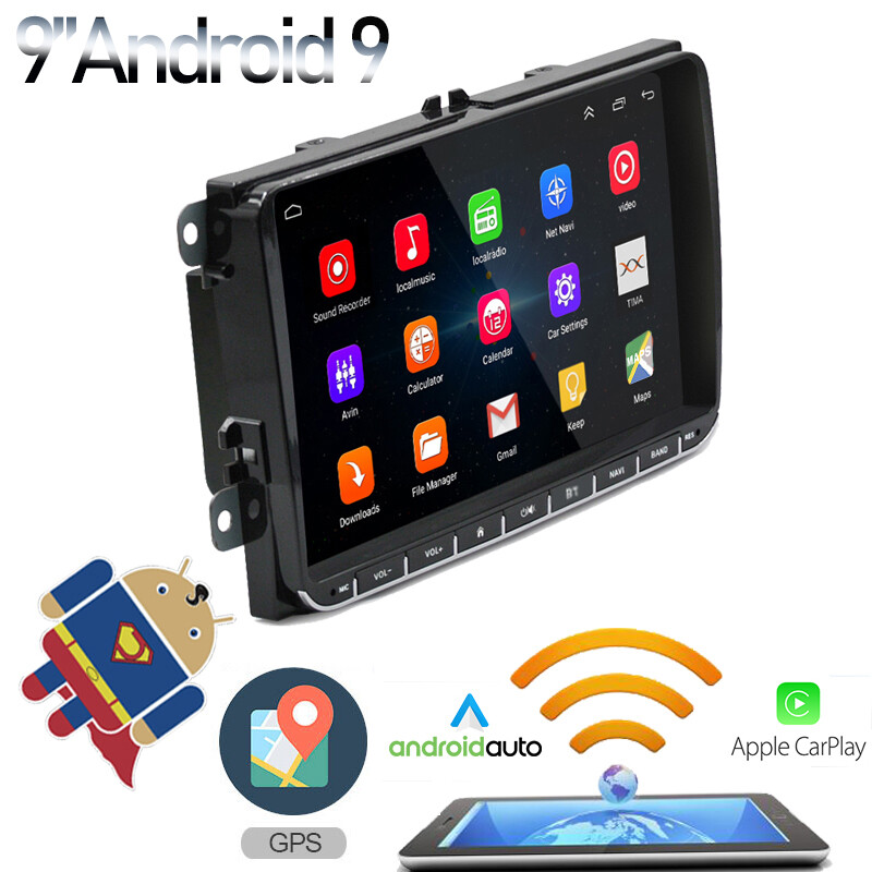 GPS 2 Din Anroid Auto Car Radio Mirrorlink 9" for