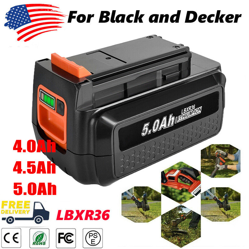 1/2/4/8x 5.0Ah 40V for Black and Decker 4.5Ah Max Lithium Ba