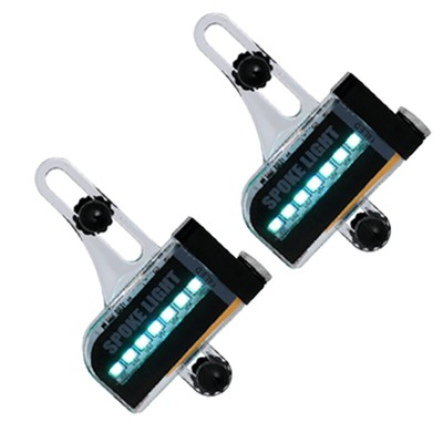 2X Colorful 14 LED Bike Cycling Bicycle Wheel Signal Tire Spoke Light 30 Changes