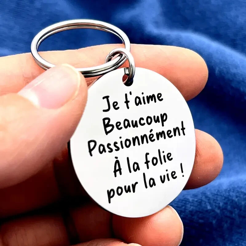porte-clés 'Je t'aime beaucoup' porte clé/ keychain - key holder