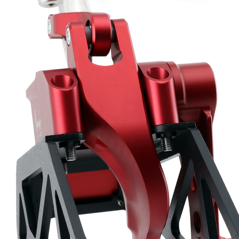 Hybrid Racing Short Shifter Assembly Dust Red for 12-15 Honda Civic Base & Si