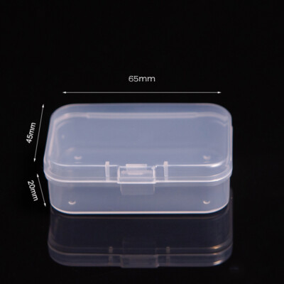 New Mini Square Clear Plastic Small Box Jewelry Storage Container Beads Case Box