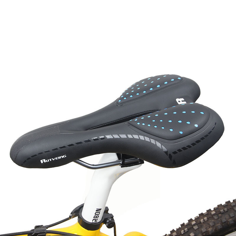 Bike Saddle MTB Mountain Road Bicycle Seat Gel Filled Soft Air Cushion Pad