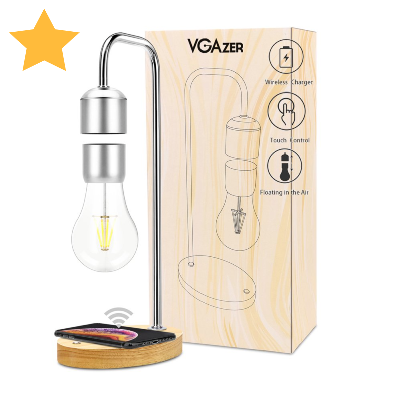 Magnetic Levitating Light Floating Lamp Bulb Anti-Gravity Wireless Charging 12v