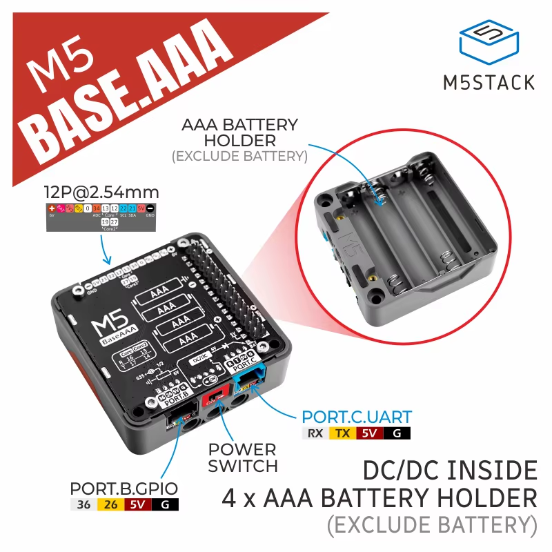 Official Base AAA Battery Holder