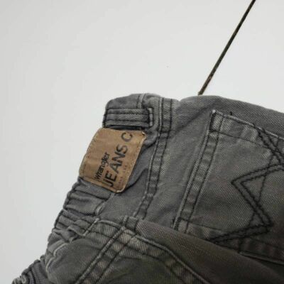 Wrangler Toddler Boys Straight Leg Jeans Khaki Gray 5 Pockets Denim 18 Months