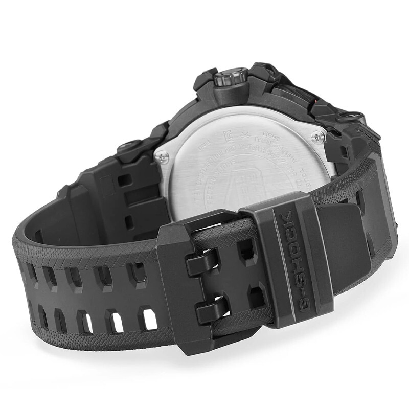 Pre-owned Casio G-shock Master Of Gravitymaster Black-orange Men's Watch Grb300-1a4
