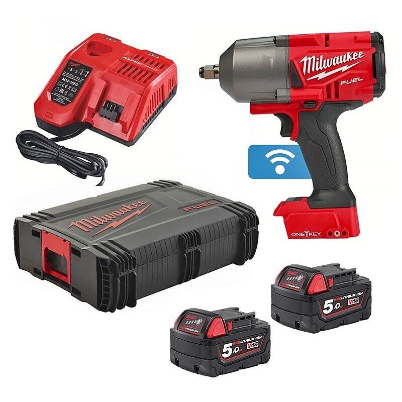 New Milwaukee 1/2” 5Ah ONEKEY™ Fuel High Torque Cordless Impact nut