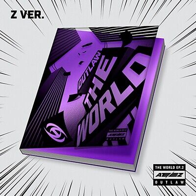 ATEEZ [THE WORLD EP.2:OUTLAW] Album Z Ver/CD+Photo Book+2Label+Team Mark+4 Card