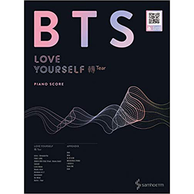 Bts Love Yourself è½ 'Tear' Piano Score Book +Free Gift