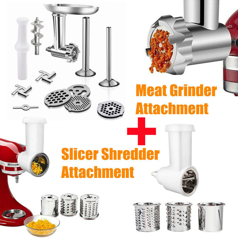 Meat Grinder Slicer/Shredder Attachment For KitchenAid Stand Mixer