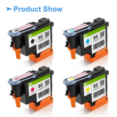 4PC Printhead For HP80 For HP Designjet 1050 1055 1055cm 1050c Plus Printer 