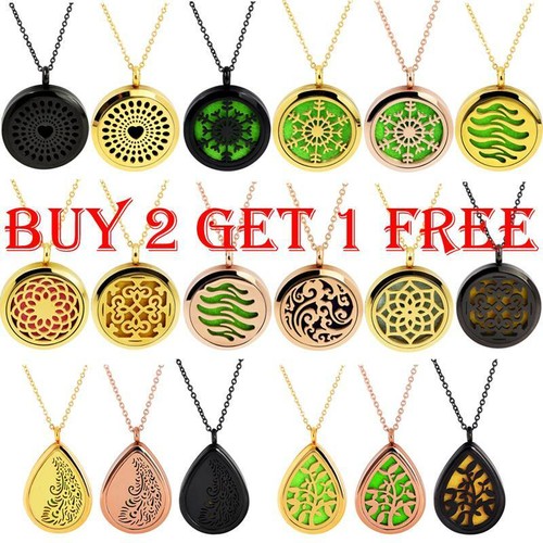 Diffuser Necklace 316l Stainless Steel Locket Pendant