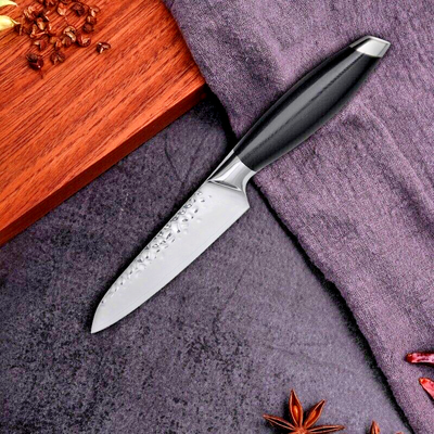 Paring Knife Kitchen Chef Peel Slicing Vegetable Fruit 440C Steel