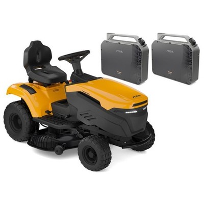 Stiga Rasentraktor Tornado 5108e Modell 2026 mit 2x Akku inkl. Mulchkeil, Zugöse
