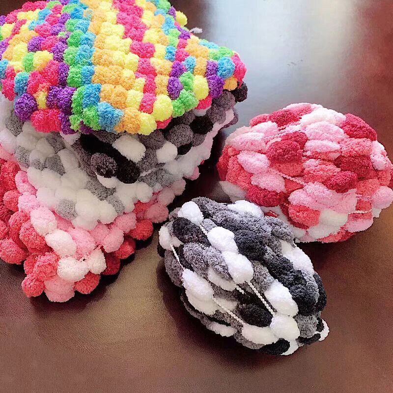 Knitting Pom pom Yarn DIY 130g Craft Hand-knitted Mats Blanket