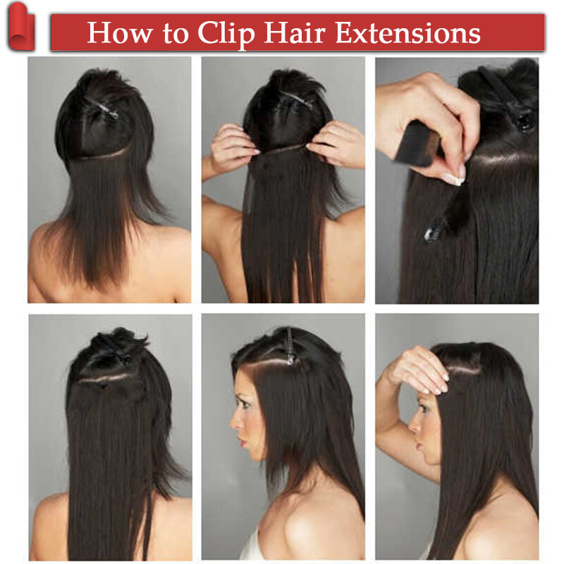 8pcs Clip In Remy Human Hair Extensions Full Head Straight Medium