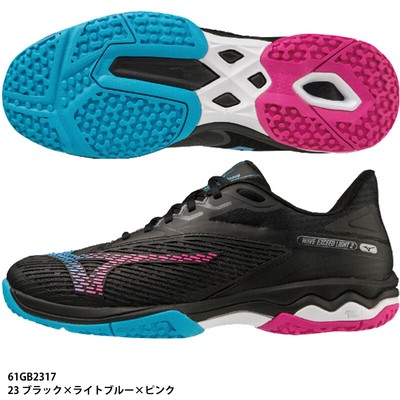 WAVE EXCEED LIGHT 2 OC Black/ Blue /Pink 61GB2317 (US8-10) MIZUNO Tennis Shoes