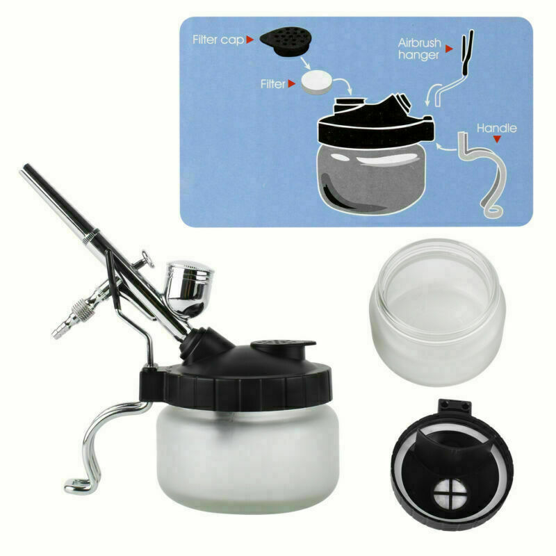 Airbrush Zubehör Set Cleaning Pot Bürsten Nadeln Reamer Pistole Reinigungs Set