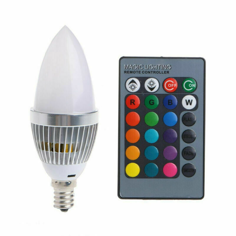 RGB Bulb LED Lights E12 E14 Color Changing Remote Control Bayonet Screw Lamp