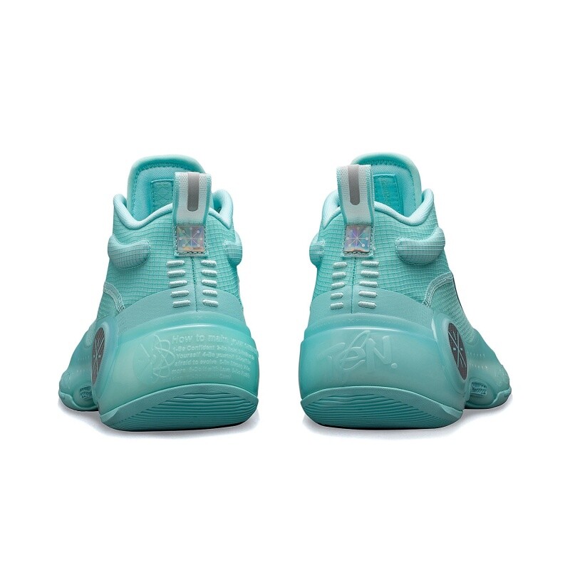 Pre-owned Li-ning Way Of Wade 10- Mint Men's Mid Top Basketball Shoes Abas115-4 In Island Blue