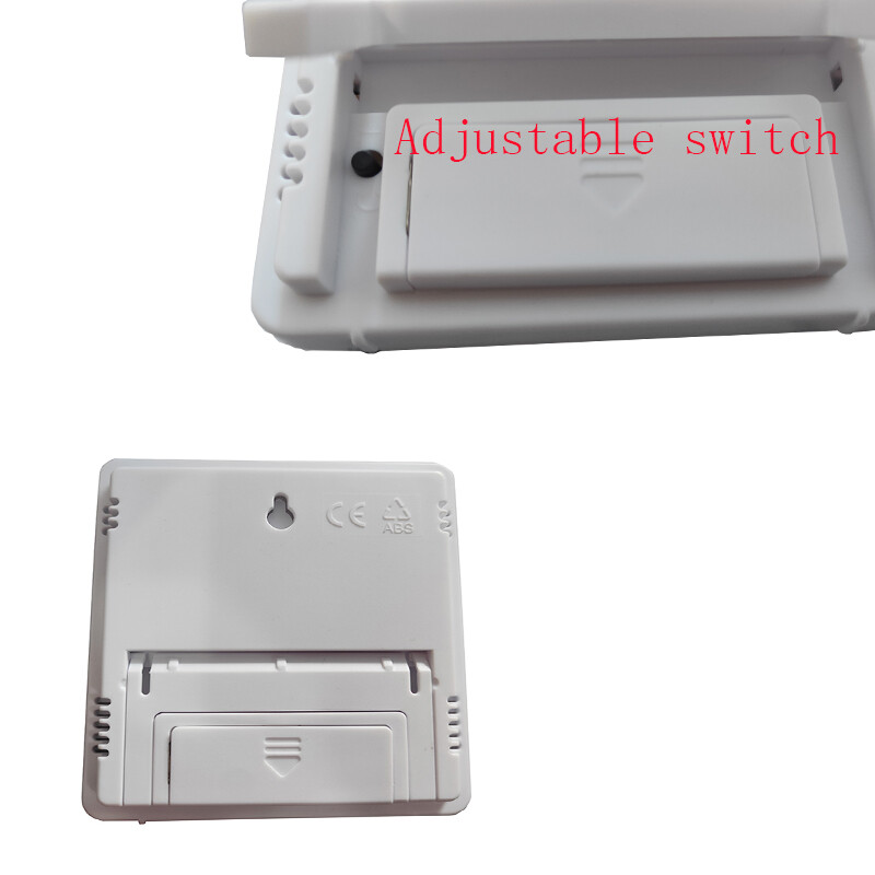 Indoor Digital LCD Temperature Humidity Time Display Meter Clock Memory Function