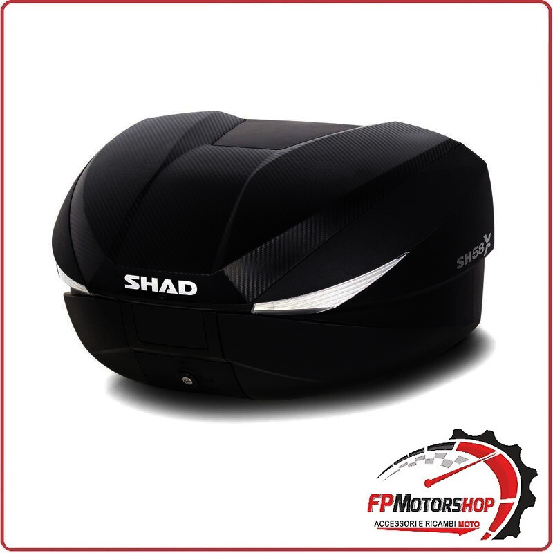 BAULETTO PER MOTO SCOOTER SHAD SH58X L/XL/XXL ESPANDIBILE COVER CARBONIO SH 58L