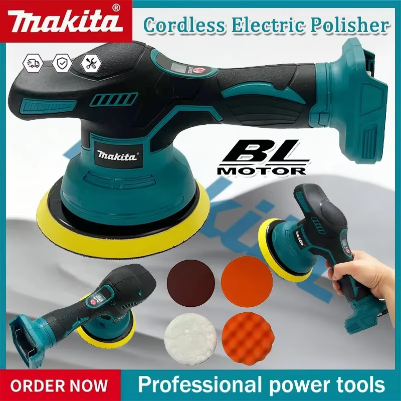 8 Gears Cordless Car Polisher Machine Electric Waxing Repairing Wireless Buffing