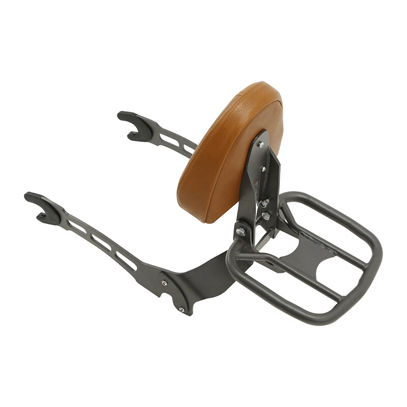 Rear Sissy Bar Backrest Luggage Rack Mount Spools Fit For Indian Scout 2015-2022