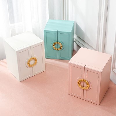 Large Stand up Jewelry Boxes Organizers/Case with 5 Drawers Gift for Women Te...