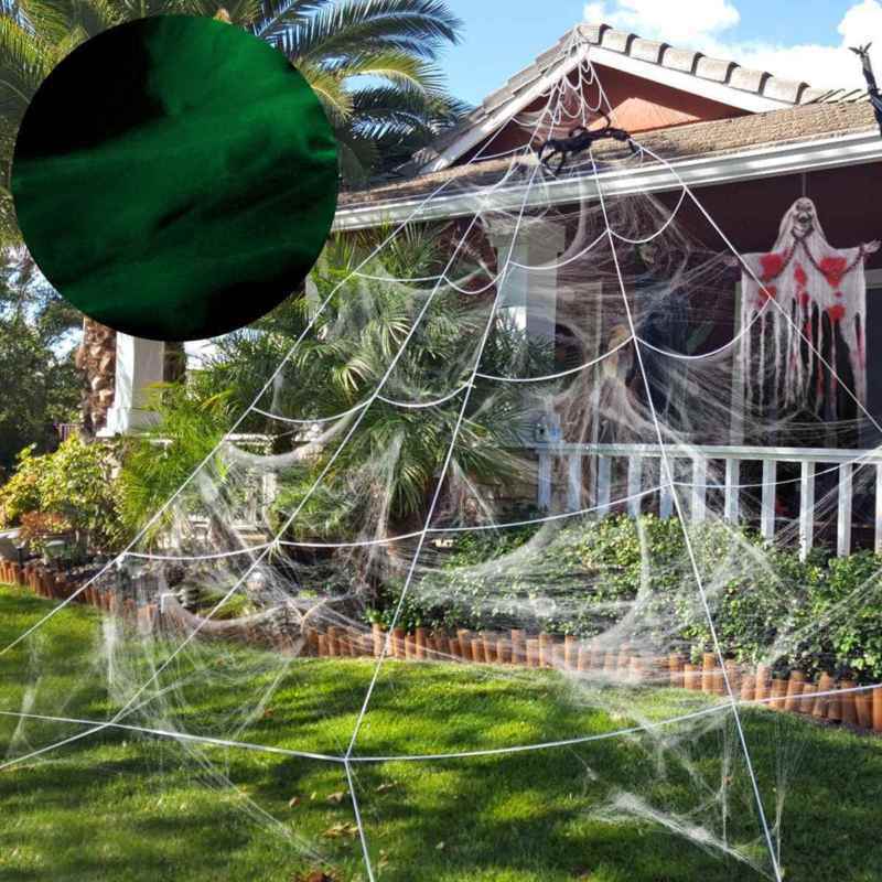 Giant Spider Web Outdoor Yard Decor White Mega Yard Ultimate Prop
