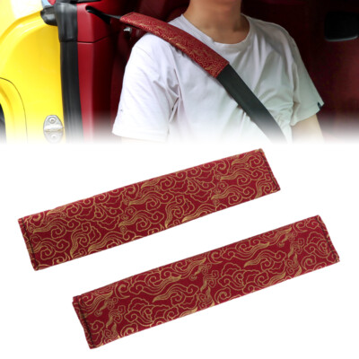 X2 JDM Sakura Cloud Pattern Style Seat Belt Cover Shoulder Pads Universal Fits