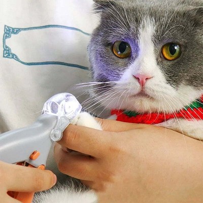Pet Dog Cat Nail Grinder Trimmer Grooming Clipper Tool USB Electric /w Led Light