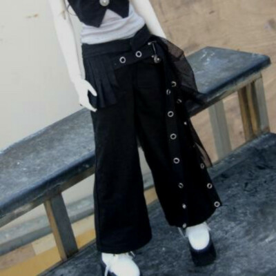 1/4MSD 1/3SD UncleSD17 SSDF ID72 BJD Outfit PUNK Loose Crop Pants + Waistband