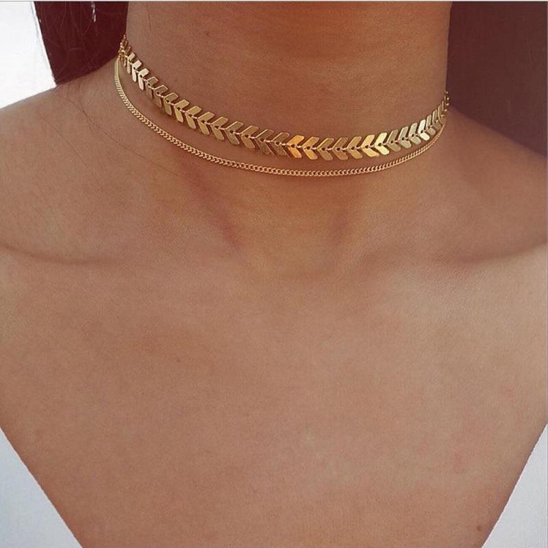 Купить Free Shipping Fashion Jewelry Two Layer Chocker Necklace Gift Accessories