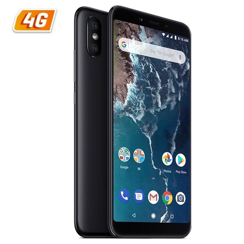 SMARTPHONE XIAOMI MI A2 NEGRO - 5.99"/15.2CM - SNAPDRAGON 660 AIE - 4GB RAM - 64