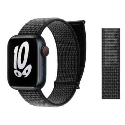 Nike LOGO Apple Watch Band Nylon Strap 38mm 40mm 41mm 42mm 44mm 45mm 49mm
