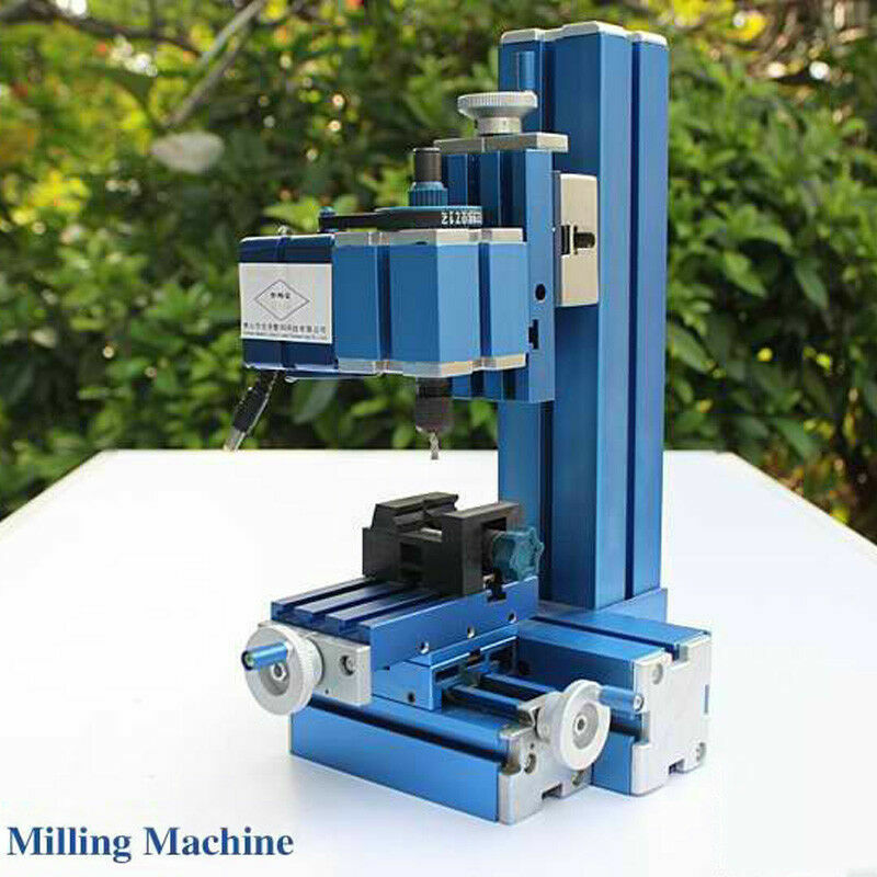 Metal Mini Milling Machine Micro DIY Woodworking Power Tool for Studying Hobby
