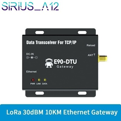 LoRa 915MHz 30dBm Ethernet Gateway MQTT10km RSSI SMA-K TCPUDP Transceiver Modem
