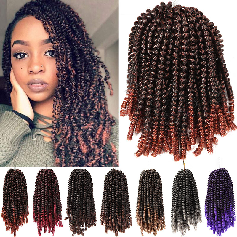 35 Bundles Passion Twist Spring Braiding Hair Extensions Bounce Curly
