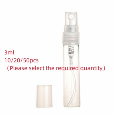 2/3/5ml Plastic Spray Bottle Empty Perfume Refill Sample Container Clear