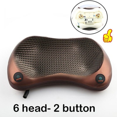 Relaxation Massage Pillow Vibrator Electric Shoulder Back Heating Kneading
