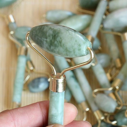 Natural Jade Anti-wrinkle Guasha Facial  Massage Tools Roller Firming Skin GSX 11