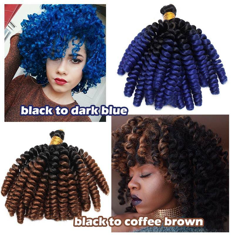 Jamaican Bounce Curly Real As Human Toni Curls Crochet Braids Hair Extensions US
