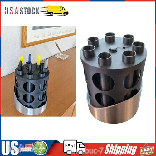 Holder Spinner Rotating Storage Organizer Desk Pen Holder