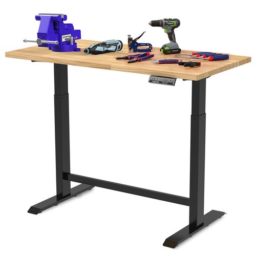48" Electric Standing Desk, Height Adjustable with 48"x24" Wooden Top&Dual Motor