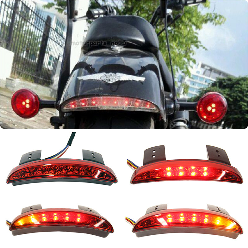 Red Turn Signals LED Brake Rear Tail Light For Motorcycle Chopper
