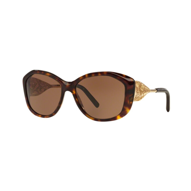 Pre-owned Burberry 4208-q Sunglasses Color Brown Havana 300273