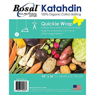 Bosal ~Katahdin 100% Organic Cotton Batting~  45