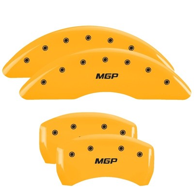 MGP 4 CALIPER COVERS Yellow for 2018-2019 Mercedes-Benz GLE43 AMG 23233SMGPYL